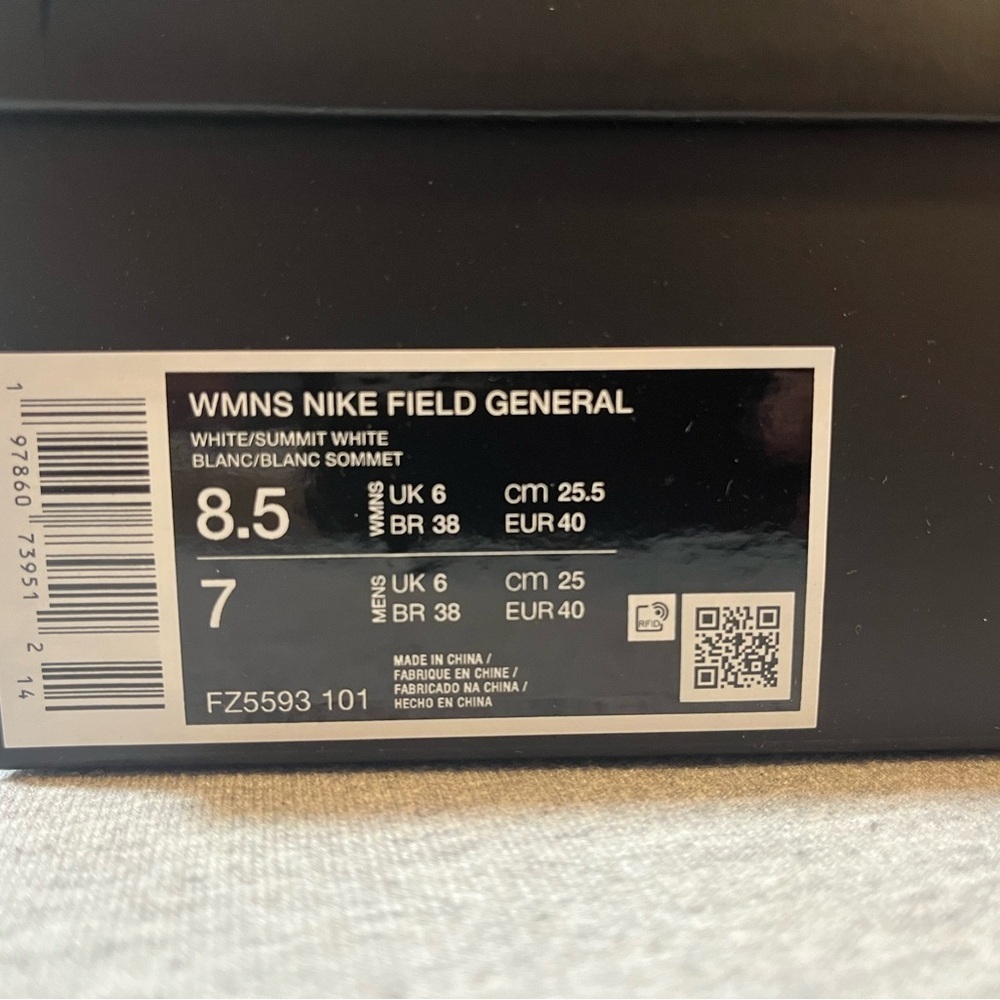 Nike Field General White Gum Athletic Women's Shoe Size 8.5 FZ5593 101 - Picture 10 of 10